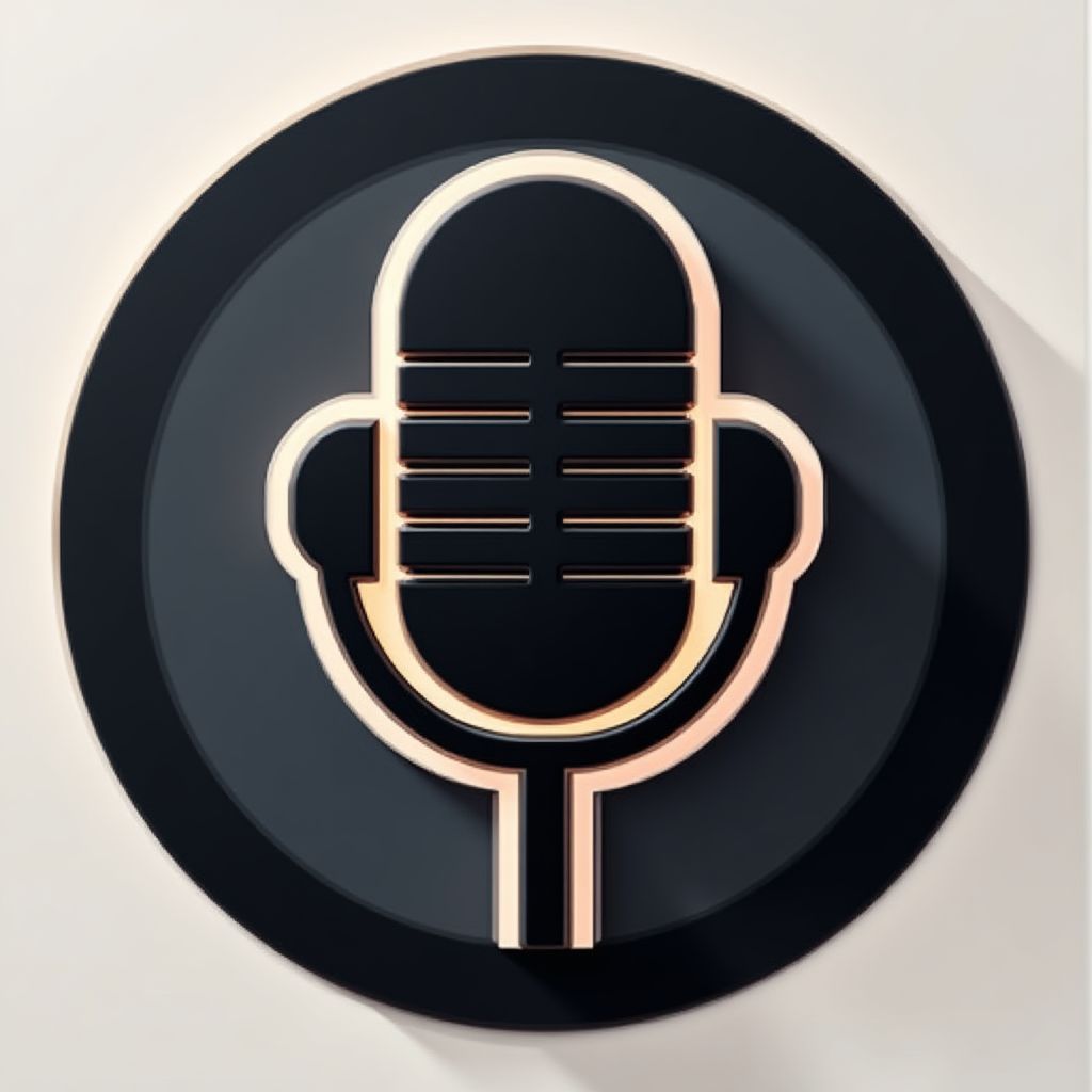 Logo de podcast de negocios